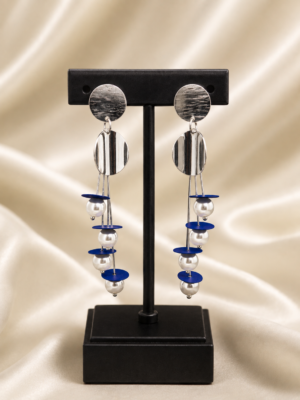 Long Blue Earrings