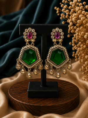 Neetu Multi Kundan Earrings for Women