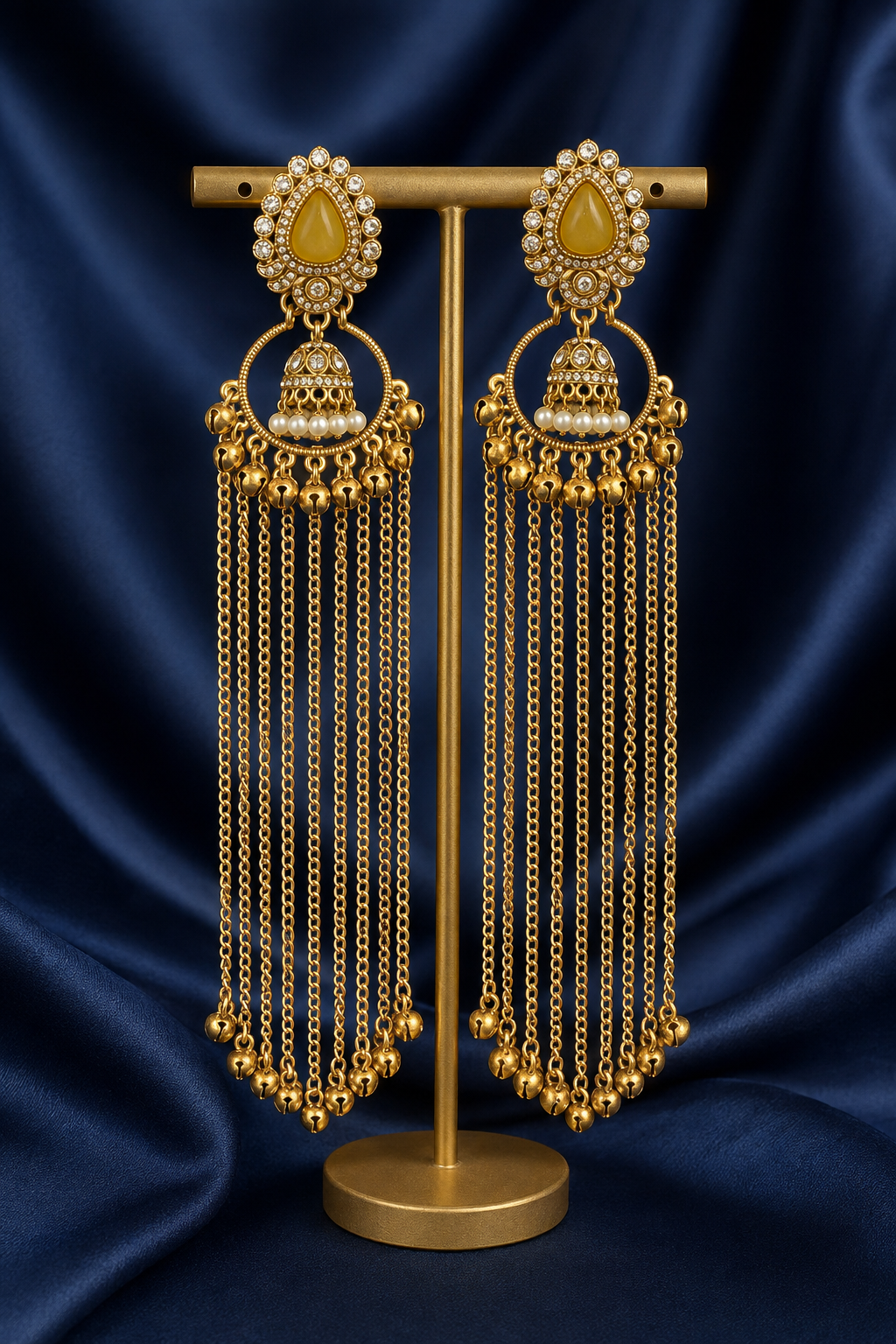 Afsana 18 cm Long Kashmiri Earrings for Women
