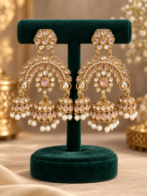 Alisha Premium Earrings – Light Pink