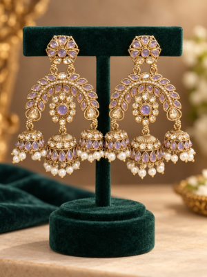 Alisha Premium Earrings – Lavender
