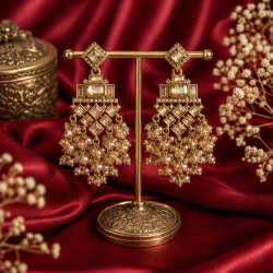 Dharni Kundan Earrings Golden